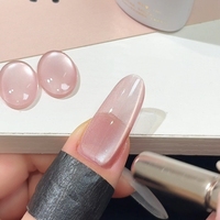Lot de vernis à ongles gel effet œil de chat nude 6 couleurs OEM, vernis gel UV magnétique rose nude pour professionnels, sans HEMA ni TPO, vente en gros pour nail art
