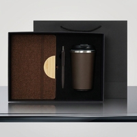 Bouteille d'eau isotherme personnalisable en acier inoxydable 304 avec stylo métallique et agenda pour célébration de départ