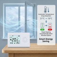 Termostato inteligente digital programable para habitación, termostato Tuya Alexa, regulador de temperatura inalámbrico