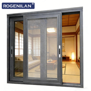 Fenêtre coulissante en aluminium à double vitrage ROGENILAN AS2047, résistante au vent, à économie d'énergie, avec verre trempé pour l'extérieur - Product Image 3