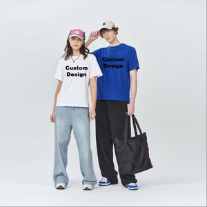 เสื้อยืดคอกลมคุณภาพสูง ผ้าฝ้ายถัก 100% น้ำหนัก 220 กรัม พิมพ์ลายดิจิทัล โลโก้สั่งทำได้ ยูนิเซ็กส์ สำหรับผู้ชาย แบบเปล่า - Product Image 4