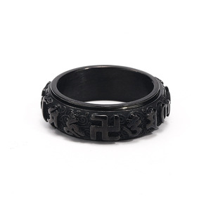 Bracelet en acier titane pour hommes et femmes, style vintage, inscription « Six <span class=keywords><strong>mots</strong></span> de vérité », tendance transfrontalière Europe et États-Unis - Product Image 3