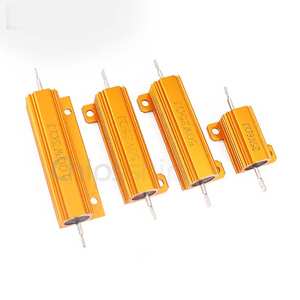 1PCS 10W 25W 50W 100W Aluminum Power Metal Shell Case Wirewound <strong>Resistor</strong> 0.1Ohm ~ 10Ohm 10 20 200 <strong>500</strong> 1K 10K <strong>ohm</strong> resistance RX24 - Product Image 2