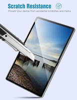 TiMOVO Lot de 2 protecteurs d'écran en verre universels tactiles précis HD pour Samsung Galaxy Tab S9 Plus S8 S7 FE