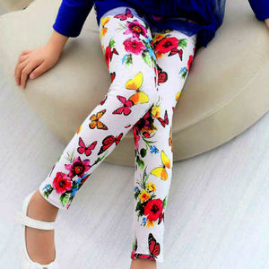 Leggings sans couture pour filles, leggings froncés pour bébés filles, vente en gros de vêtements pour enfants, nouveaux pantalons pour enfants 2021 - Product Image 2