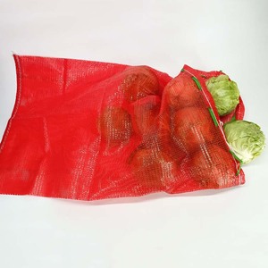 Sacs en filet circulaires en PP haute résistance, personnalisés, pour oignons, fruits et légumes, avec cordon de serrage. - Product Image 3