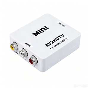 Convertidor RCA <span class=keywords><strong>a</strong></span> <span class=keywords><strong>HDMI</strong></span> 1080P, <span class=keywords><strong>Adaptador</strong></span> de Video y Audio RCA Compuesto CVBS AV <span class=keywords><strong>a</strong></span> <span class=keywords><strong>HDMI</strong></span>, Compatible con <span class=keywords><strong>Cable</strong></span> de Alimentación USB - Product Image 1
