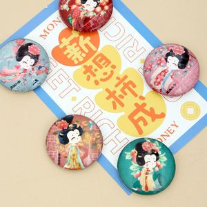 Tang Dynasty Series 3D Design Crystal Refrigerator Prosperous Princess Cartoon Large National Trend Cultural Creative Shape - Product Image 3