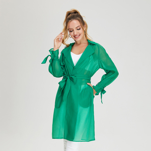 Mới Nhất Bán Buôn Cộng Với Kích Thước Của Phụ Nữ Dài Mùa Hè Bãi Biển Cardigan Ngắn Tay Áo Bên Ngoài Mặc Áo - Product Image 4