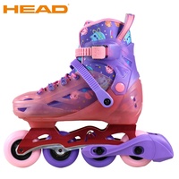 HEAD Junior Patin à roulettes Freestyle réglable Patinage en plein air Roues clignotantes Chaussures de patin à roues alignées