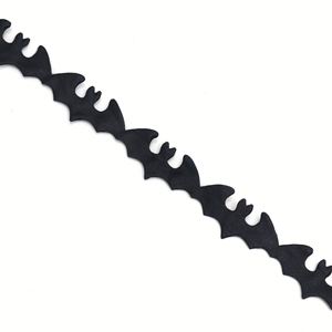 Ruban d'Halloween gaufré de haute qualité, 2 cm, pour couronnes et décorations, idéal pour les loisirs créatifs, 5 yards/rouleau - Product Image 3