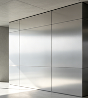 Panneau composite en aluminium brossé or double face de 4 mm d'épaisseur, moderne, pour revêtement de façade extérieure et toiture, prix d'usine