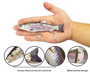 Leurre articulé coulant à enfoncement lent pour la pêche, appât artificiel de type poisson nageur idéal pour la truite, 1 unité - Product Image 3