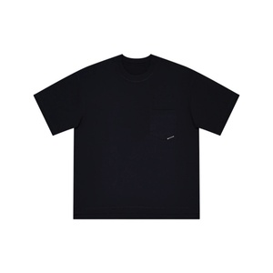 T-shirt décontracté à coupe ajustée avec poche - Polyester/coton doux et respirant, séchage rapide et anti-plis pour un confort quotidien - Product Image 1
