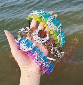 Hand Made Crystal Quartz Hairbands Gemstones Crystal Craft Xmas Stuffs Crystal Healing Stones <b>Gifts</b> - Product Image 6