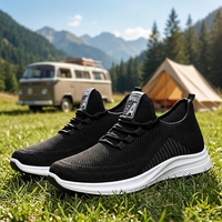 Chaussures de marche décontractées pour hommes, légères, antidérapantes, respirantes, à semelle épaisse, pour l'extérieur, printemps-été
