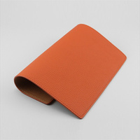 Tapis de souris sans fil en cuir véritable fait main de qualité supérieure, style personnalisé OEM avec logo