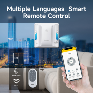 Robot Limpiacristales Inteligente Fmart W7, Robot Limpiacristales W7 con Control Remoto Dual de 2.4g - Product Image 4