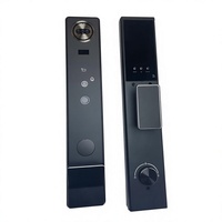 Kunci Pintu Pintar Bingkai Tipis yang Dapat Disesuaikan, Kompatibel WiFi, Aplikasi Tuya, Entri Digital, Baja/Kayu/Aluminium, Penyimpanan Data Kartu Memori