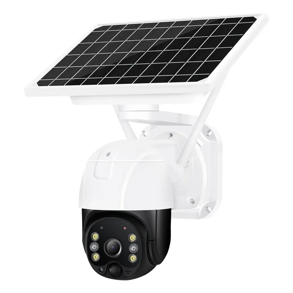 iCSee Outdoor 4X Zoom 5MP Battery Security CCTV IP Camera AI Human Auto Tracking P2P Wireless 4G SIM Card PTZ Wifi Solar Camera