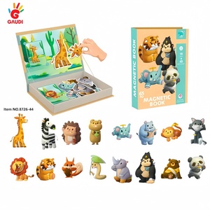 <span class=keywords><strong>Livre</strong></span> de puzzle magnétique pour enfants, jouet éducatif pour les tout-petits, garçons et filles - Product Image 3