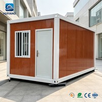 Module de logement préfabriqué en structure acier de 20 pieds, maison conteneur démontable, cabine portable