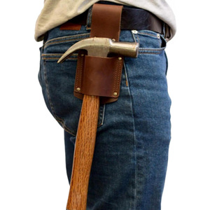 Cross-border spot leather hammer storage cover, waist-hanging PU leather hammer <b>tool</b> cover, outdoor and household <b>tool</b> axe cover - Product Image 2