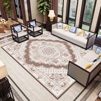Neue Luxuriöse Polyester Geometrische Teppiche für Wohnzimmer Großformatige Wohndekor Teppiche Dicke Bodenläufer Umweltfreundliche Fleckenresistente Teppiche
