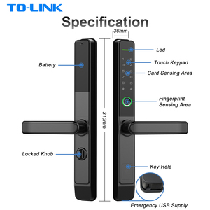 Tolink nhôm thông minh khóa với không thấm nước IP65 vân tay truy cập tuya BLE Wifi kiểm soát - Product Image 6