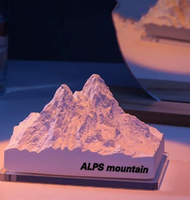 Diffuseur en pierre de gypse en forme de montagne des Alpes pour voiture et maison, chambre et bureau, idéal pour les cadeaux et souvenirs de fête