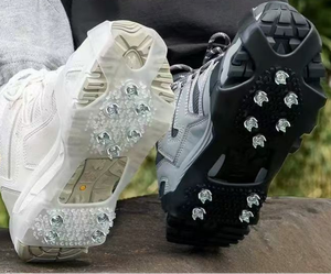 Crampones Antideslizantes para Deportes de Invierno al Aire Libre, Dispositivo de Agarre para Hielo, Nieve y Rocas, Crampones de Montaña con 5/8/10 Dientes, Equipo para Caminar en la Nieve - Product Image 1