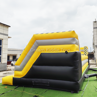 Terrain de jeux gonflable balle sautante essuyer les jeux de balle d'obstacle jeux de cours balles rebondissantes pour les installations de divertissement