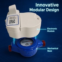 Medidor de Agua Inteligente LoRaWAN, IP68 Impermeable, Inalámbrico, Integración AMR/AMI/BMS, LoRa IoT, Proyecto para Edificios de Apartamentos