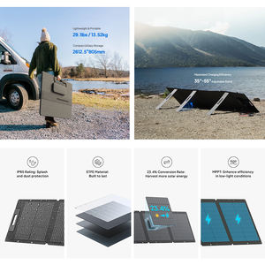 BLUETTI monocristallin pliable 350W 200W panneaux solaires portables <span class=keywords><strong>Kit</strong></span> de charge solaire pour générateur solaire centrale électrique Camping - Product Image 4