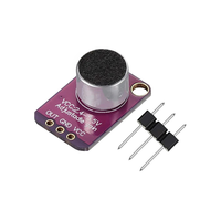 Modul Sensor Suara GY-MAX4466 MAX4466 Mikrofon Preamp Modul Amplifier Mikrofon Elektret MAX4466