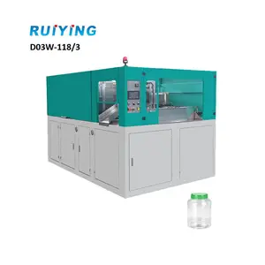 D03W-118/3 Ruiying Brand 3-Cavity 2400bph 45kw Hand Feeding Preform Automatic Stretch Machine Bottle Blow Molding Machine