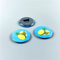 Pin Promocional Personalizado con Sublimación, Impresión de Logotipo en Blanco, Pin de Metal, Abrebotellas de Hojalata de 58 mm con Imán