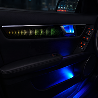 Kit d'éclairage d'ambiance Xenplus 12V pour Mercedes-Benz Classe C W204 2010-2014 Quatre Portes Chaîne d'étoiles 18 Lumières Décor Arc-en-ciel