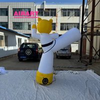 Mascotte gonflable tigre de Taekwondo pour promotion commerciale de salle de boxe, ballon publicitaire gonflable tigre arts martiaux
