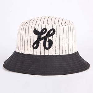 Gorra de Pescador Vintage de Algodón Lavado con Logotipo Bordado Personalizado Unisex, Gorra de Sol Informal a Rayas para Uso Diario - Product Image 2