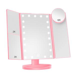 0728 Wholesale Touch Screen Table Desktop <b>Led</b> Light Vanity <b>Mirror</b> Makeup Rectangle 32cm - Product Image 3