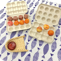 Boîte d'oeufs de caille en papier Plateau en papier Carton Bagasse de canne à sucre 12 oeufs Emballage écologique pour boîtes d'oeufs de caille
