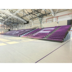 Tribunes télescopiques électriques rétractables, sièges de stade pliables avec couleur et quantité personnalisées pour gymnase intérieur - Product Image 2