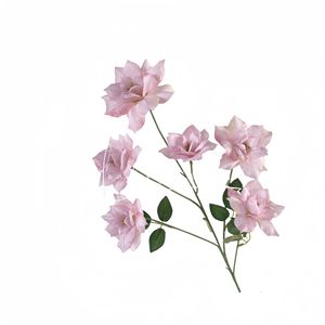 Artificial Rose <b>Flower</b> <b>Single</b> Branch Silk Embossing High Simulation Wedding Home Decor - Product Image 5