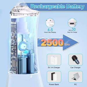 Appareil de Nettoyage Dentaire Portable Électrique Sans Fil 300ml IPX7 Étanche Rechargeable Contrôle par Application pour Adultes Nettoyage Buccal - Product Image 2