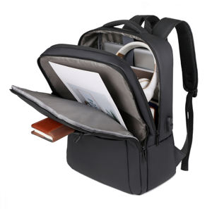 Großer Multifunktionaler Oxford-<span class=keywords><strong>Laptop</strong></span>-Rucksack mit Reißverschluss, USB-Ladeanschluss, Diebstahlschutz, Wasserdicht, Langlebig für Täglichen Geschäftsgebrauch - Product Image 5