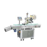 Machine d'étiquetage automatique de surface plane BASEPIN MAT-IF80 avec moteur DC et PLC pour étiquetage H/V sur cartes de vœux, sacs d'expédition et cartons en bois (CE)