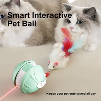 Mainan Laser Kucing Versi Terbaru 2025, Bola Interaktif Pintar untuk Kucing yang Bosan di Dalam Ruangan, Bola Otomatis Berputar, Mainan Puzzle