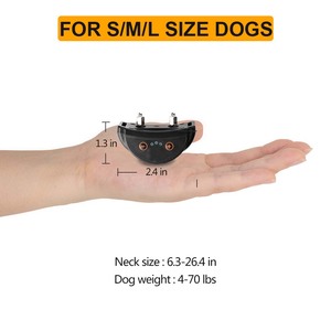 PawPal Bark Control Collar for Dogs Waterproof Plastic <b>Vibration</b> Training Rechargeable Battery IP65 Multi-Function Black - Product Image 1