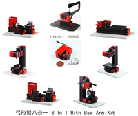 Kit mini machine de base 8 en 1 avec bras d'arc dans une boîte mini machine